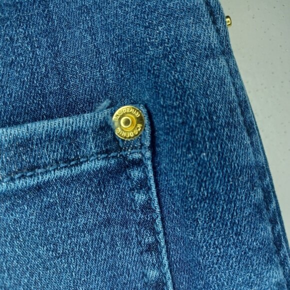 INC International Concepts Blue Flare Wide Leg Jeans - Picture 8 of 11